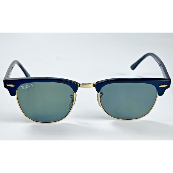 Ray-Ban Clubmaster Sunglasses Mens Size 49 Polarized RB3016 901/58 Classic READ - Picture 2 of 11